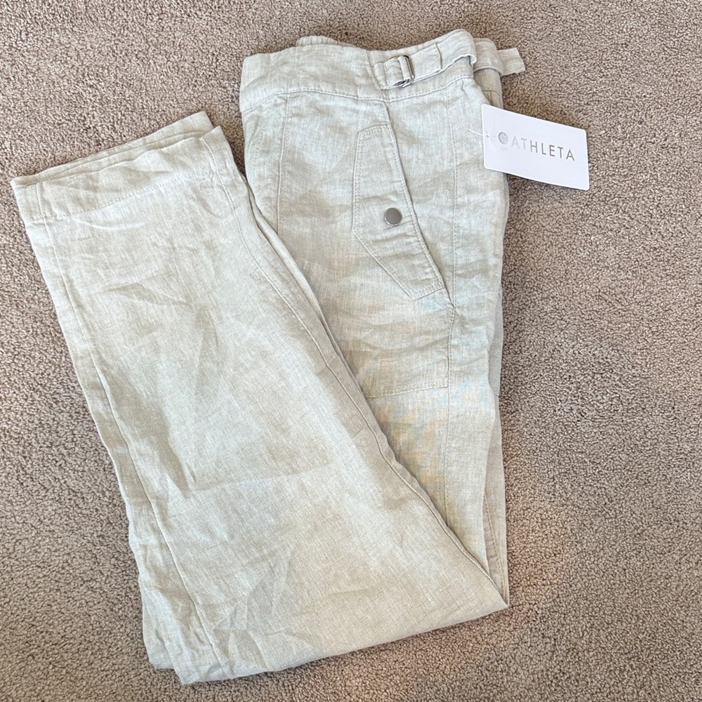 Athleta linen voyager pant